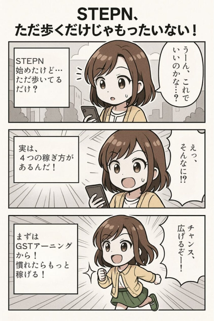 STEPNの稼ぎ方4パターン