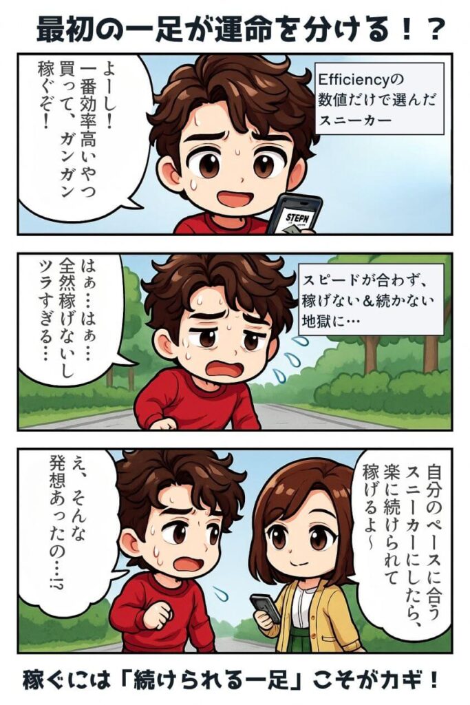 メインとなる「最初のスニーカー」の重要性